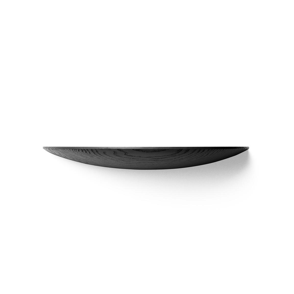 Audo Copenhagen - Gridy Fungi Shelf Black Oak, Large - Vägghyllor - Gridy - Träfärgad - Trä