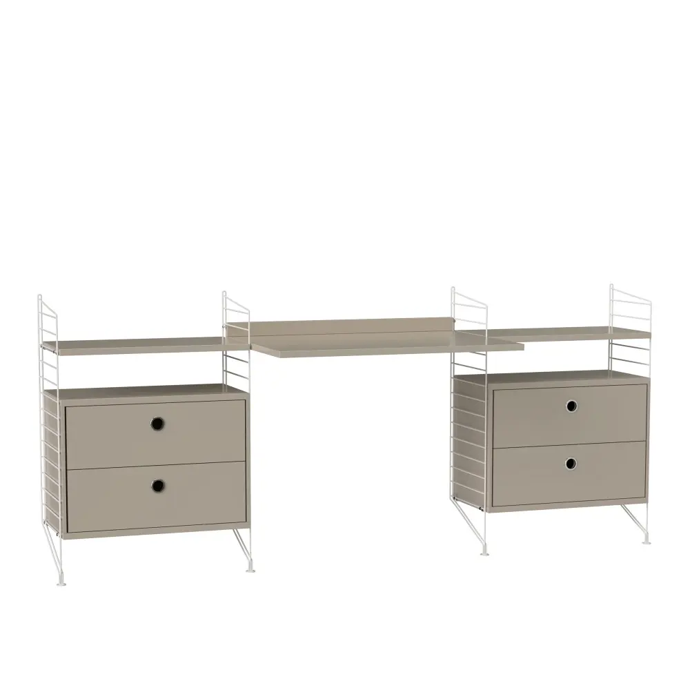 String - String Arbetsplats C beige/vit - Hyllor & Hyllsystem - Nils Strinning - Beige,Vit