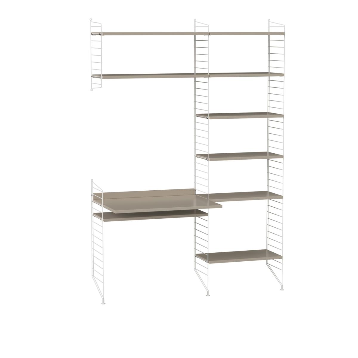 String - Kontor Hyllsystem G Beige / Vit - Beige