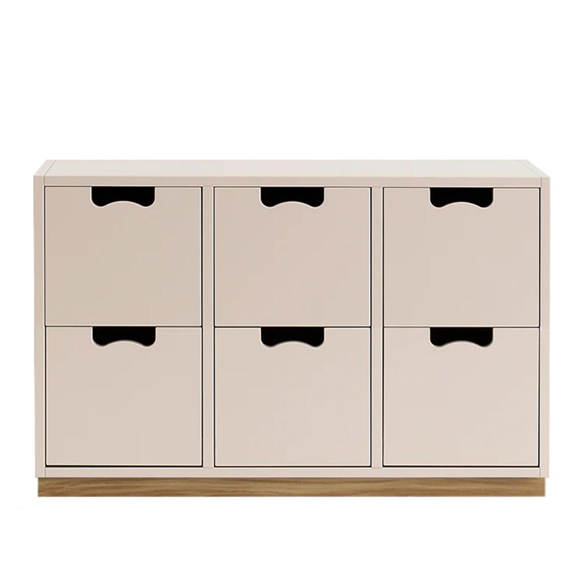 Asplund - Snow Drawer B2 - Rose, Ek Sockel - Byråer -  Thomas Sandell & Jonas Bohlin - Beige - Trä