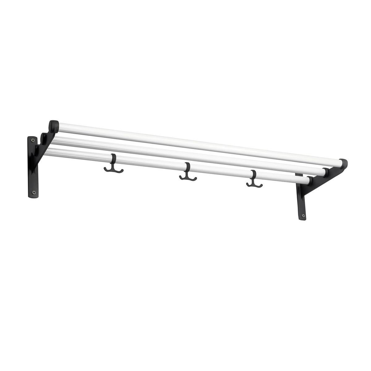 Essem Design - Nostalgi Hatthylla/Skohylla Vit/Svart, 100 cm - Hatthyllor och skohyllor - Gunnar Bolin - Svart,Vit - Metall/Trä