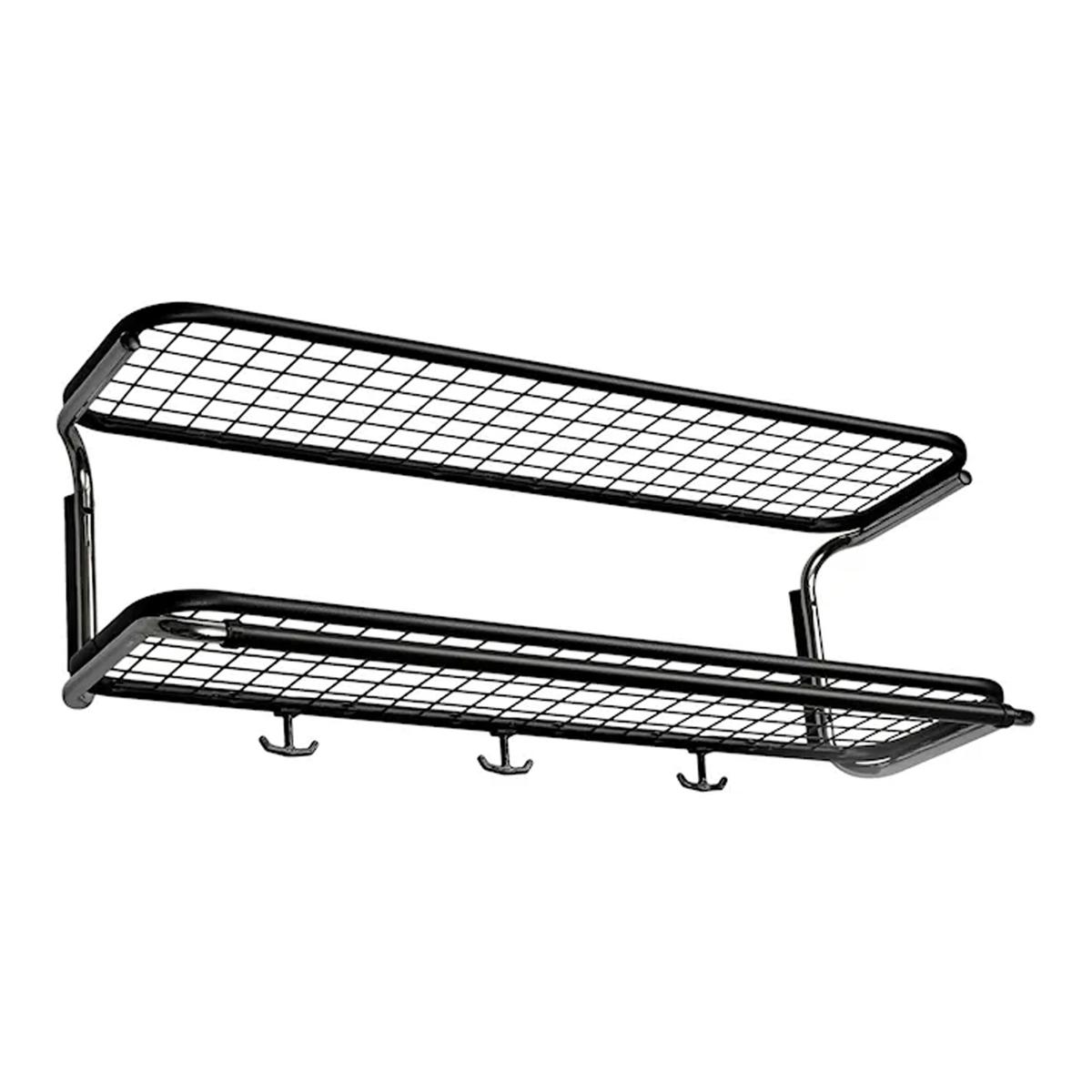 Essem Design - Classic 650 Hatthylla Svart/Krom, 70 cm - Hatthyllor och skohyllor - Gunnar Bolin - Silver,Svart - Metall/Plast