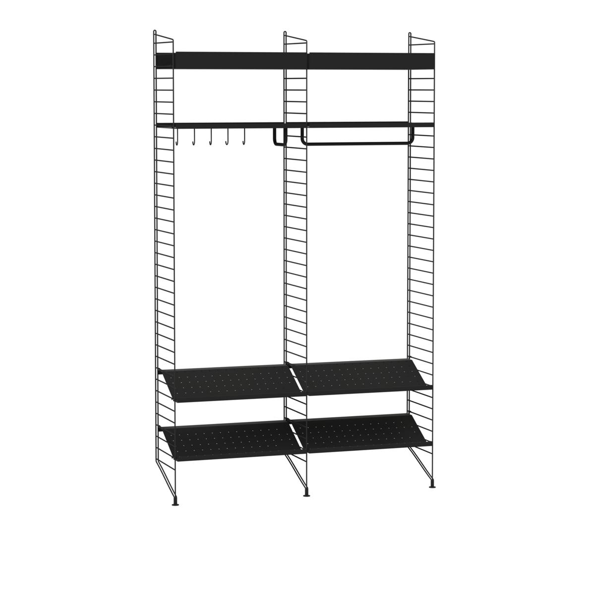 String - Hall Hyllsystem K Svart / Svart - Hyllor & Hyllsystem - Svart