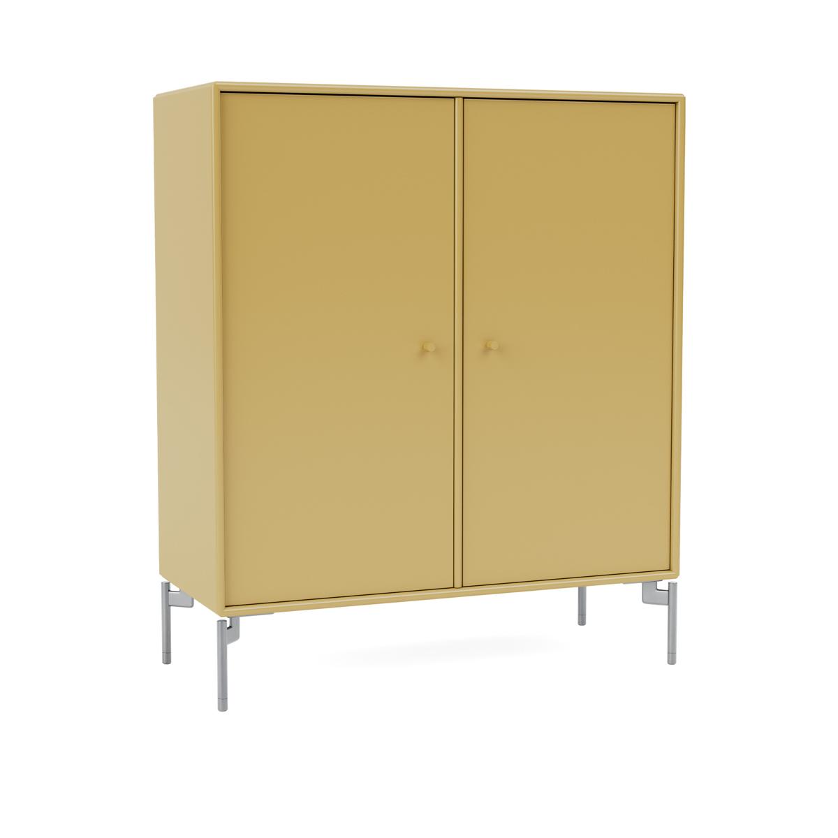 Montana - Cover Cabinet 157-Cumin Matt Chrome - Skåp och vitrinskåp - Peter J. Lassen - Gul - Trä