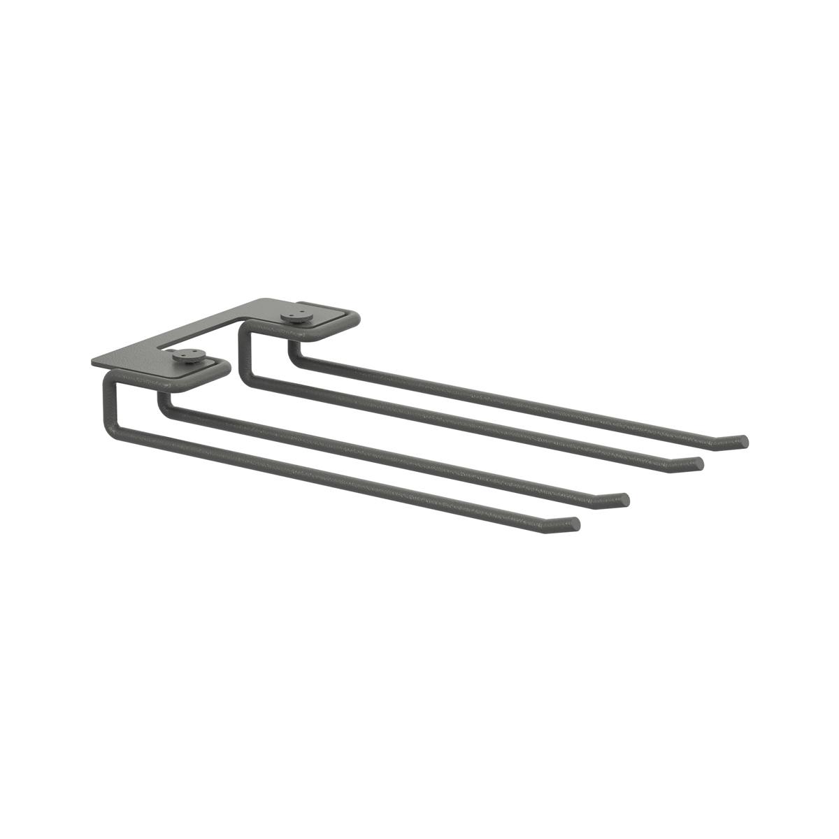 String - Spjut för glas 20 cm 2-pack mörkgrå - Hyllor & Hyllsystem - Grå - Metall