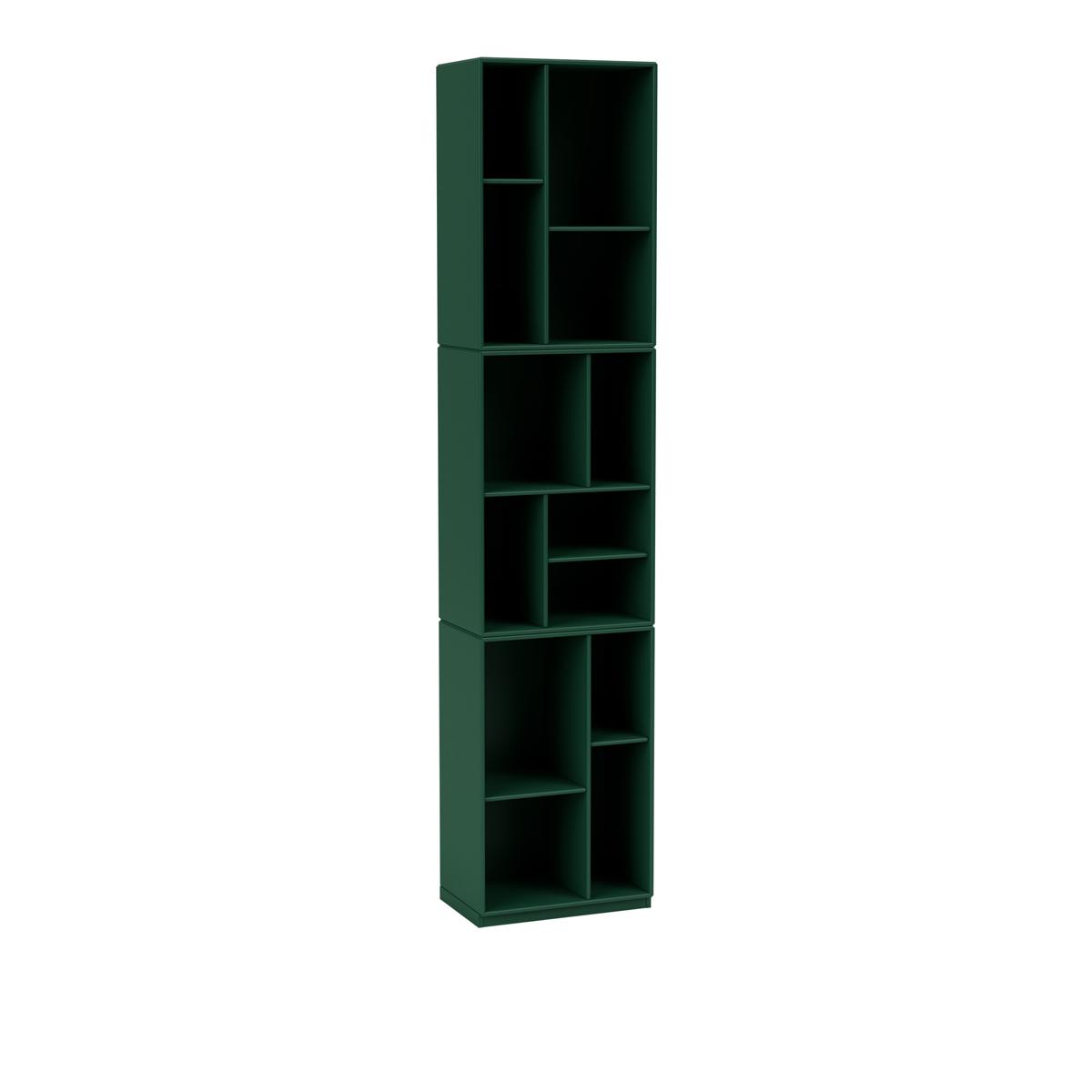 Montana - Loom Slim Bookcase 136-Pine 06 Plinth 3 cm - Hyllor - Peter J. Lassen - Grön - Trä