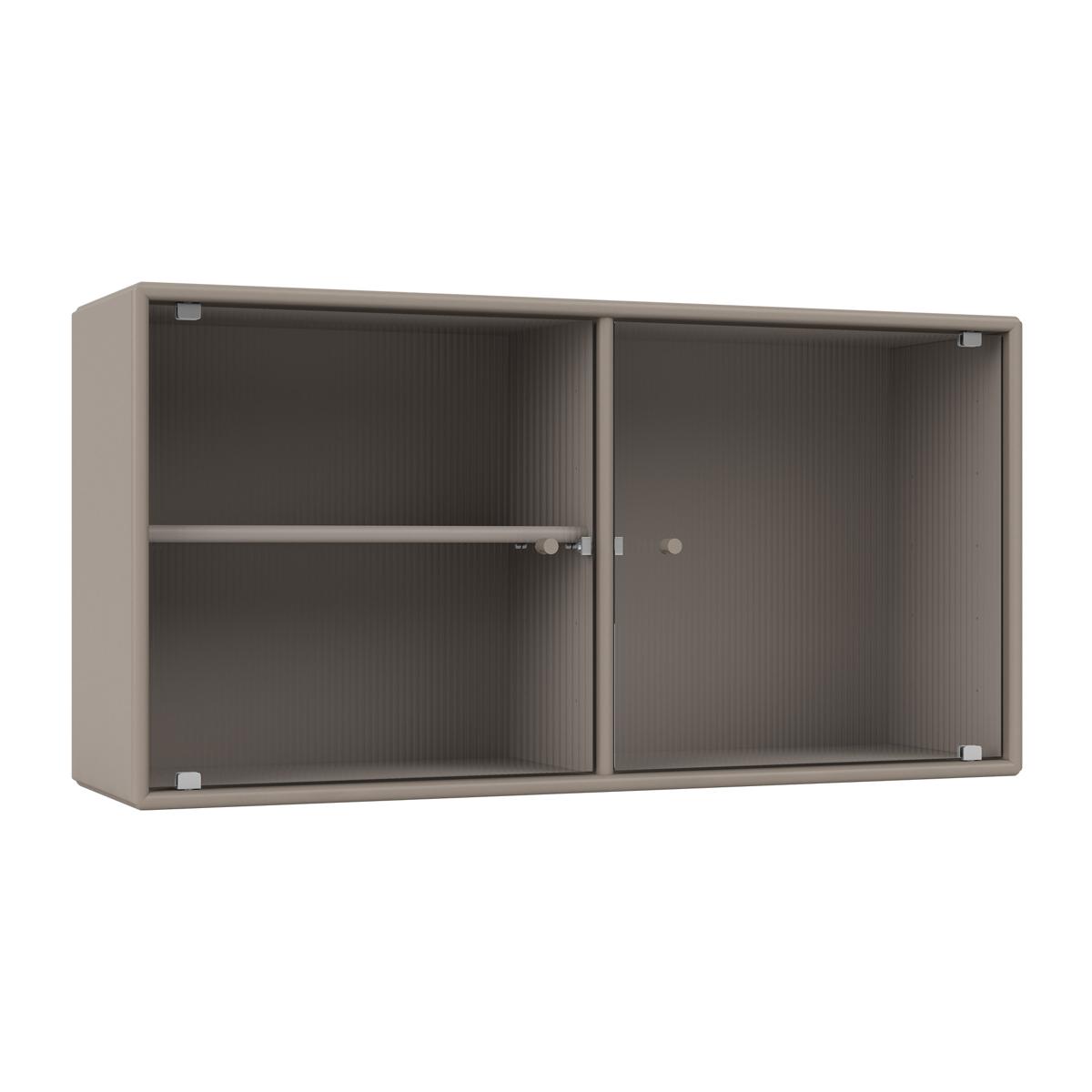 Montana - Ripple I Vitrine Cabinet 141-Truffle 04 Suspension Rails - Skåp och vitrinskåp - Peter J. Lassen - Beige - Glas/Trä