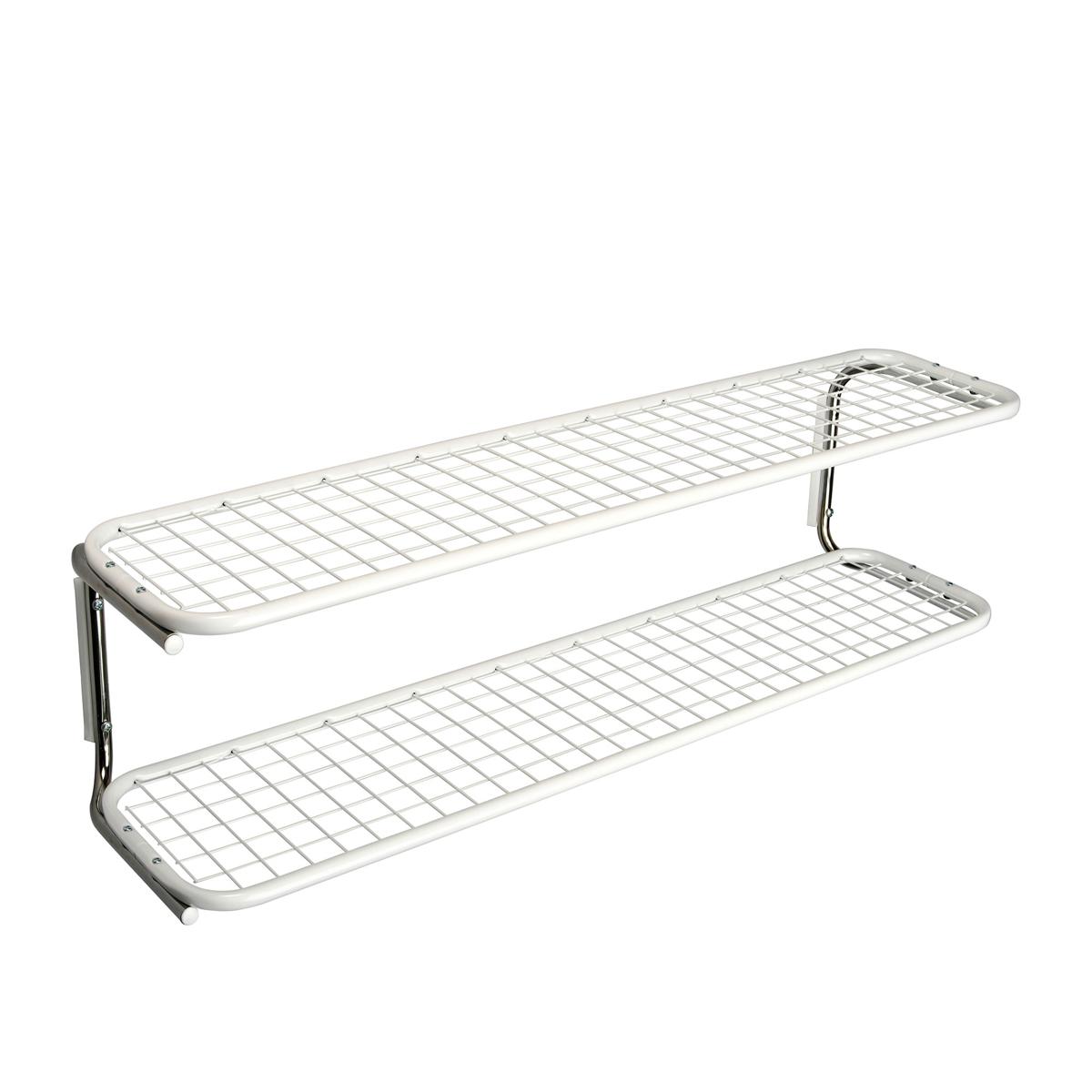 Essem Design - Classic 650S Skohylla Vit/Krom, 120 cm - Hatthyllor och skohyllor - Gunnar Bolin - Svart - Metall/Plast