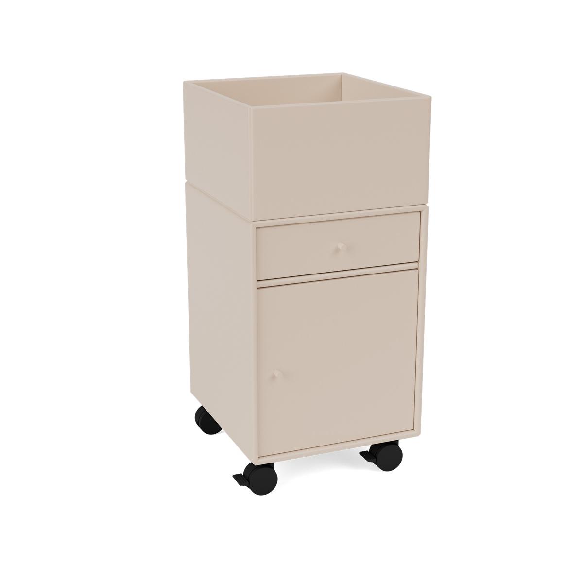 Montana - Runner Office Unit On Castors 168-Clay 05 Castors CR70 Black - Hurtsar - Peter J. Lassen - Beige - Trä