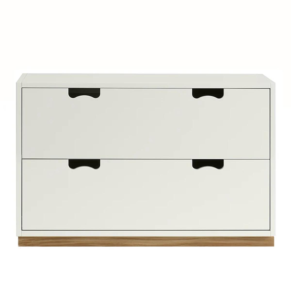 Asplund - Snow Drawer A2 - White, Ek Sockel - Skåp och vitrinskåp -  Thomas Sandell & Jonas Bohlin - Vit - Trä