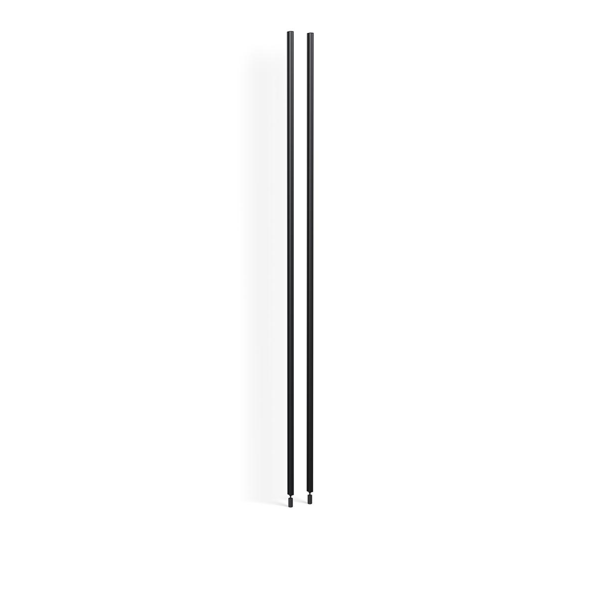 HAY - Pier System Profile Set of 2 - Black Anodised Aluminium - Hyllor & Hyllsystem - Svart - Metall