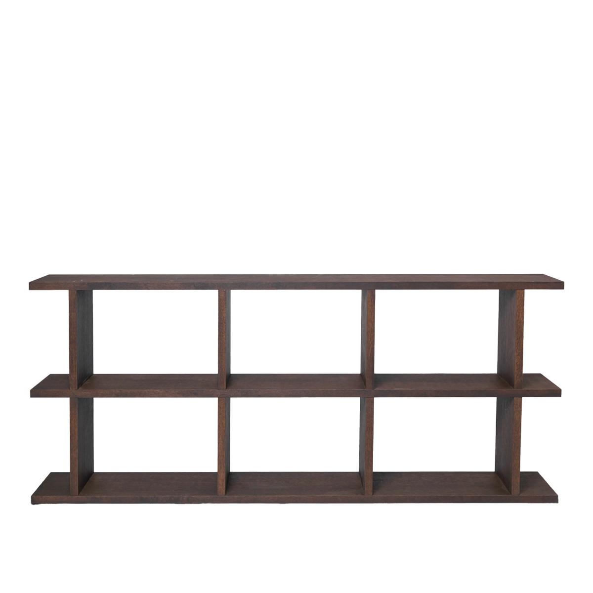 Ferm Living - Kona Bookcase 3x2 - Dark Stained - Hyllor och hyllsystem - Träfärgad - Trä