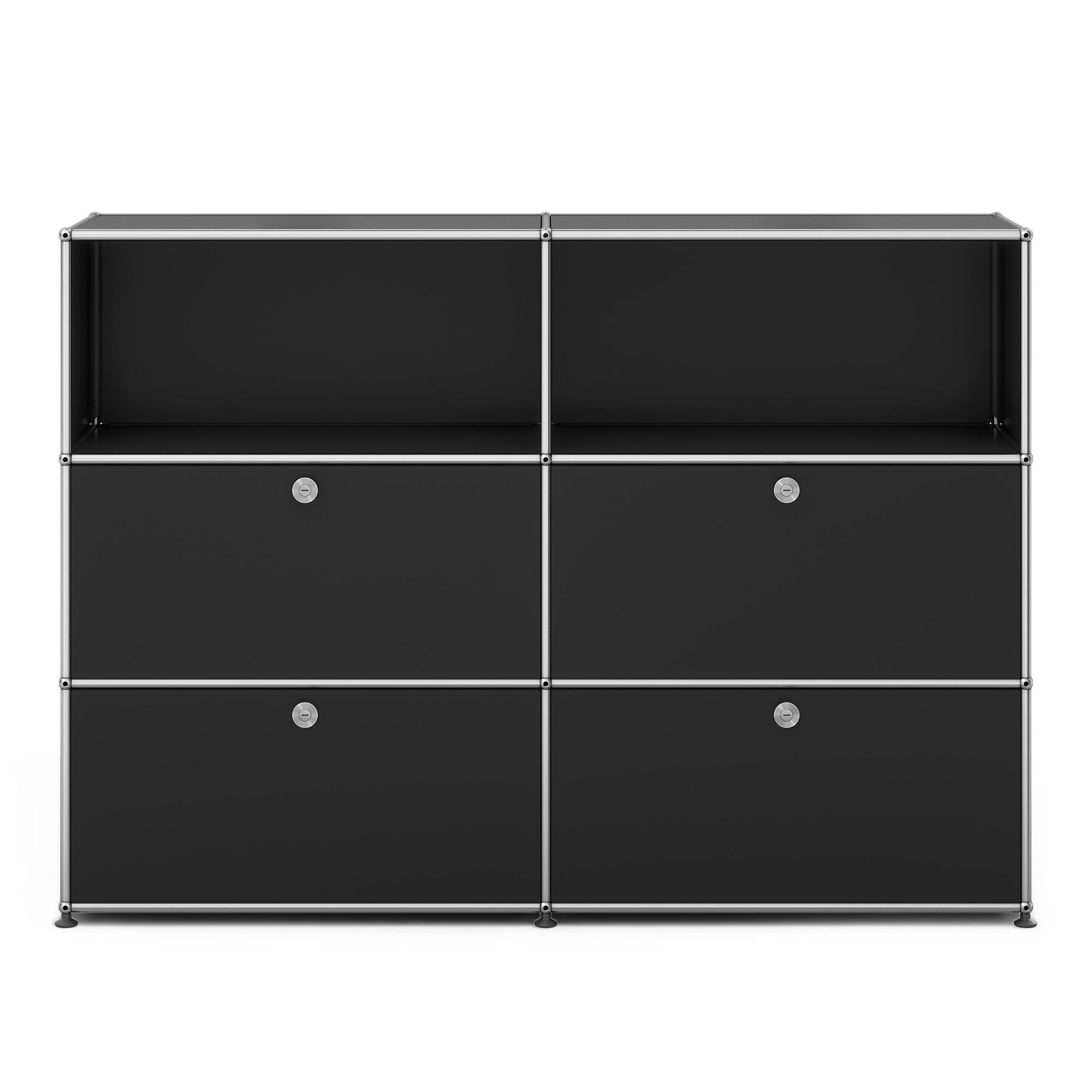 USM - USM Haller M64 30 Graphite Black - Sideboards - Fritz Haller & Paul Schärer - Svart - Metall