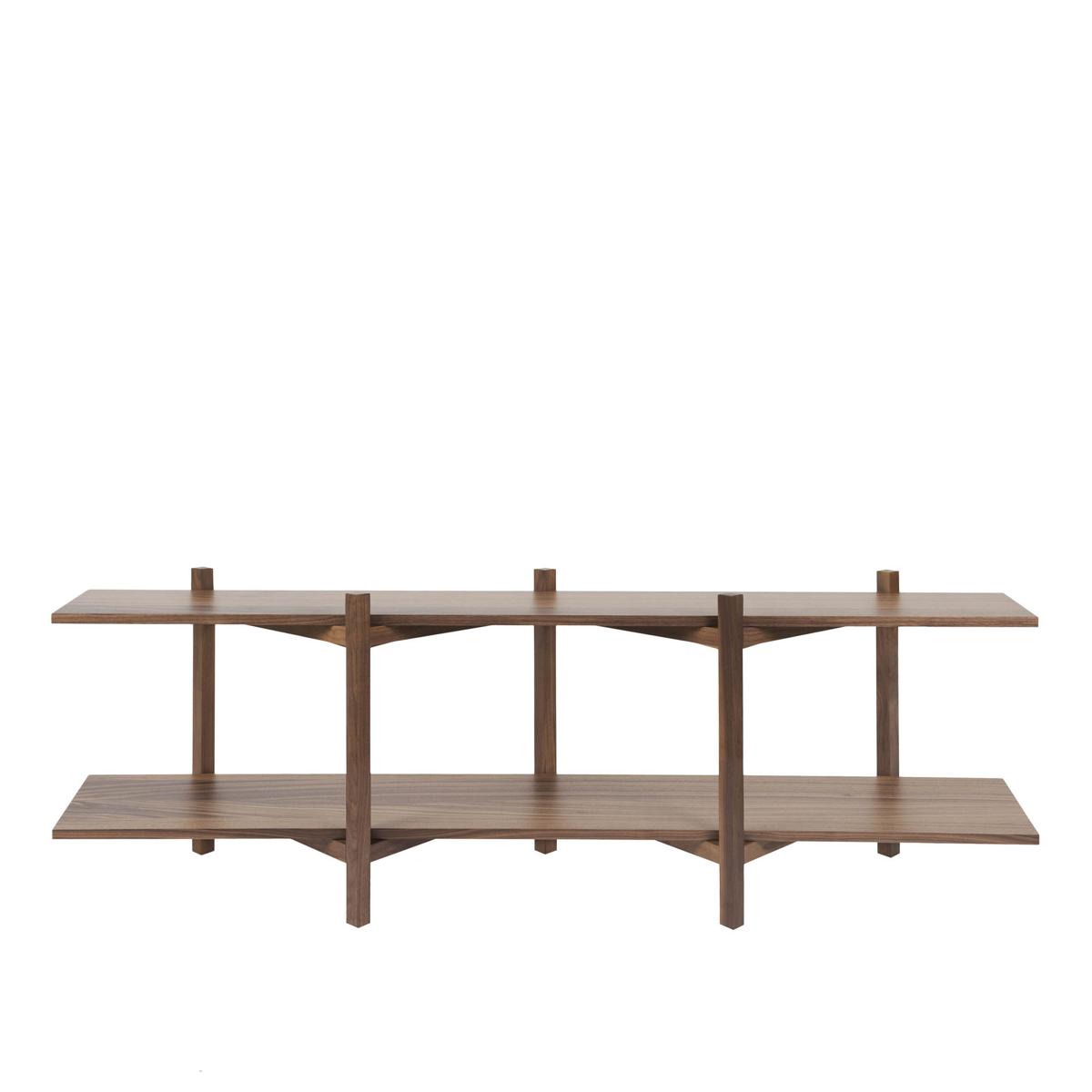 HEM - Zig Zag Shelf Media - Walnut - Hyllor - Studio deFORM - Träfärgad - Trä