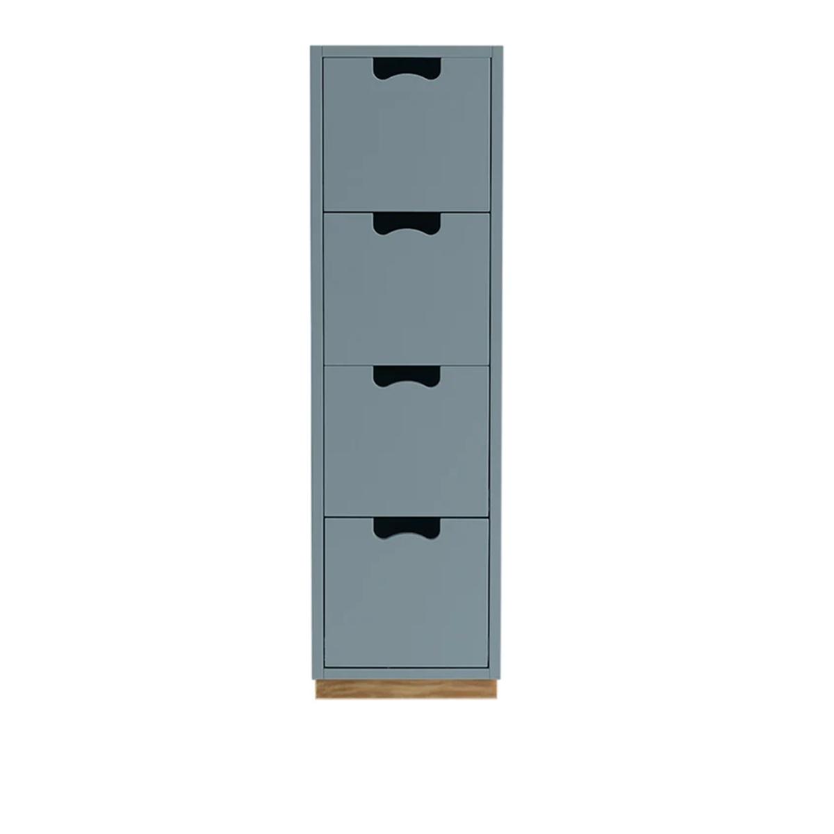 Asplund - Snow Drawer J4 - Nordic Blue, Eksockel - Byråer -  Thomas Sandell & Jonas Bohlin - Blå - Trä