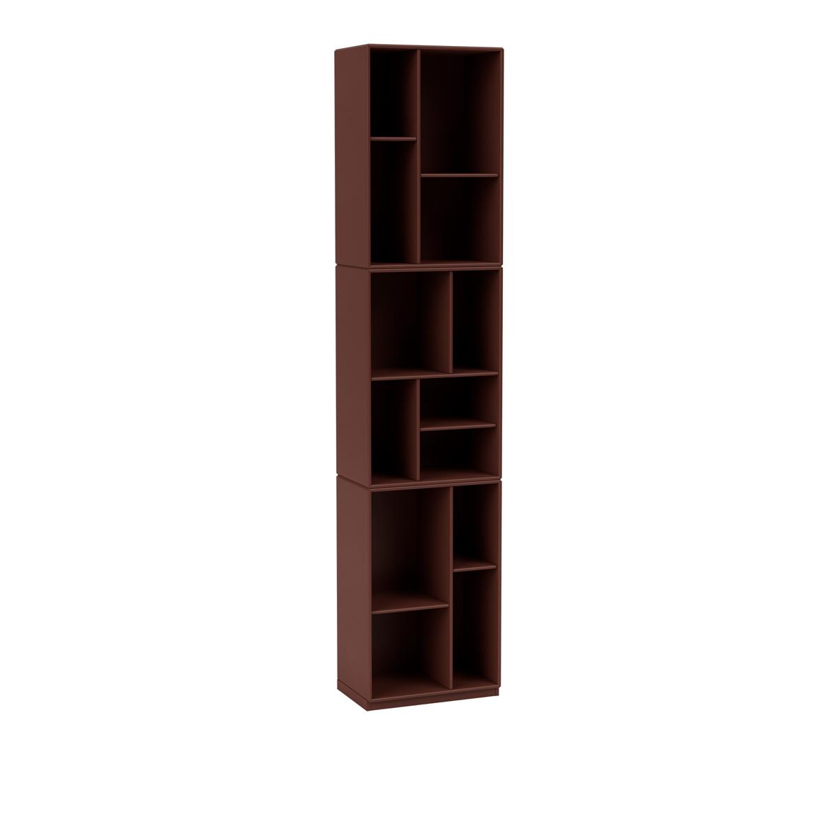 Montana - Loom Slim Bookcase 155-Masala 06 Plinth 3 cm - Hyllor - Peter J. Lassen - Brun - Trä