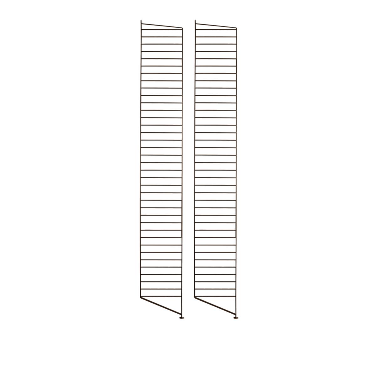 String - Golvgavel 200 x 30 cm 2-pack brun - Hyllsystem
