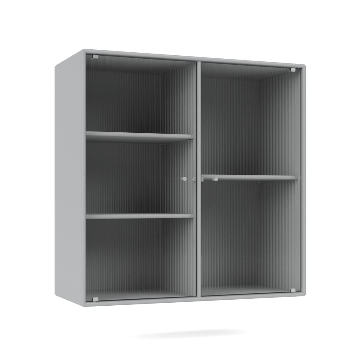 Montana - Ripple Ii – Vitrine Cabinet 02-Fjord 04 Suspension Rails - Skåp och vitrinskåp - Peter J. Lassen - Blå - Trä