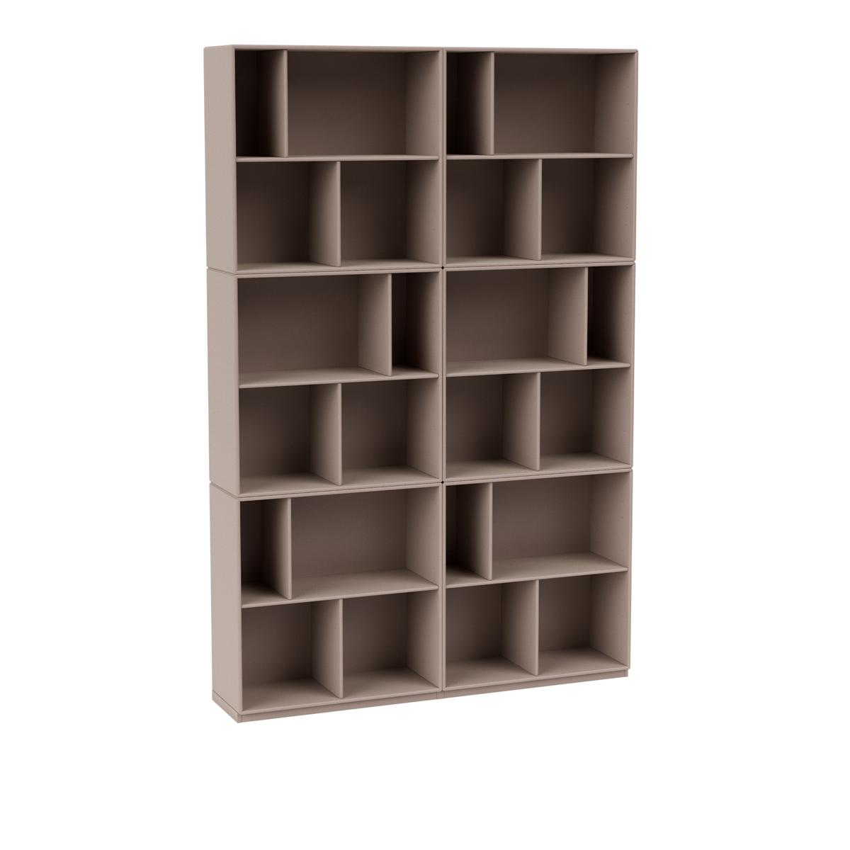 Montana - Read Spacious Bookshelf, Plinth H3 cm - Mushroom - Hyllor - Peter J. Lassen - Beige