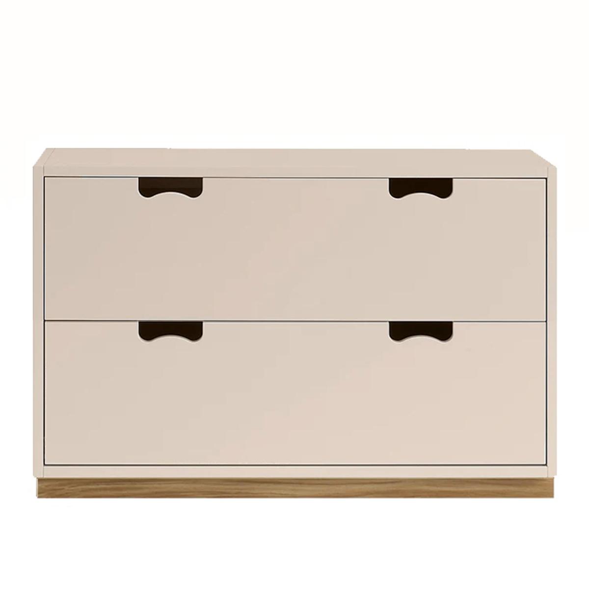 Asplund - Snow Drawer A2 - Rose, Ek Sockel - Skåp och vitrinskåp -  Thomas Sandell & Jonas Bohlin - Beige - Trä