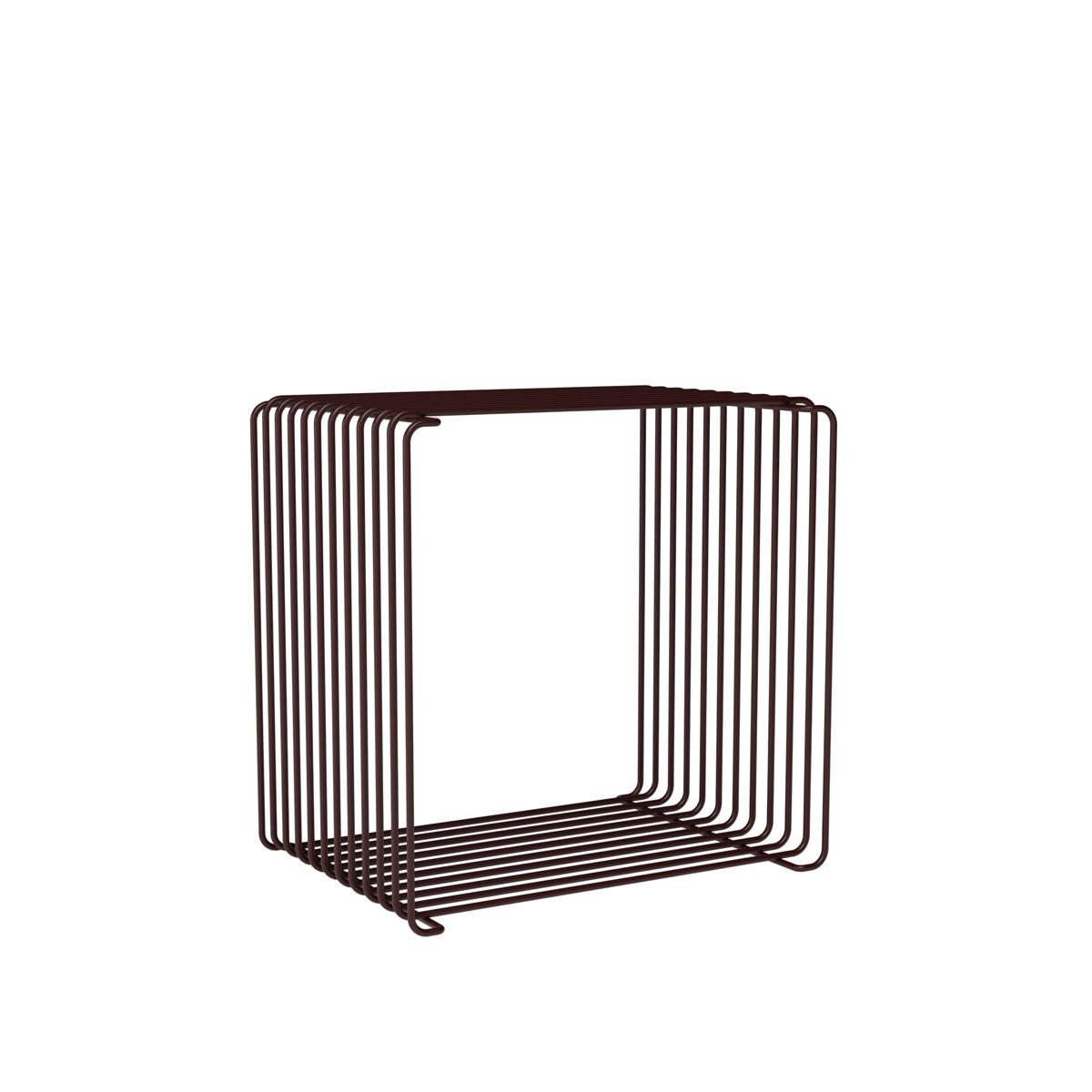 Montana - Panton Wire Single hylla, djup 25,7 cm - Black Red - Hyllor & Hyllsystem - Verner Panton - Svart - Metall