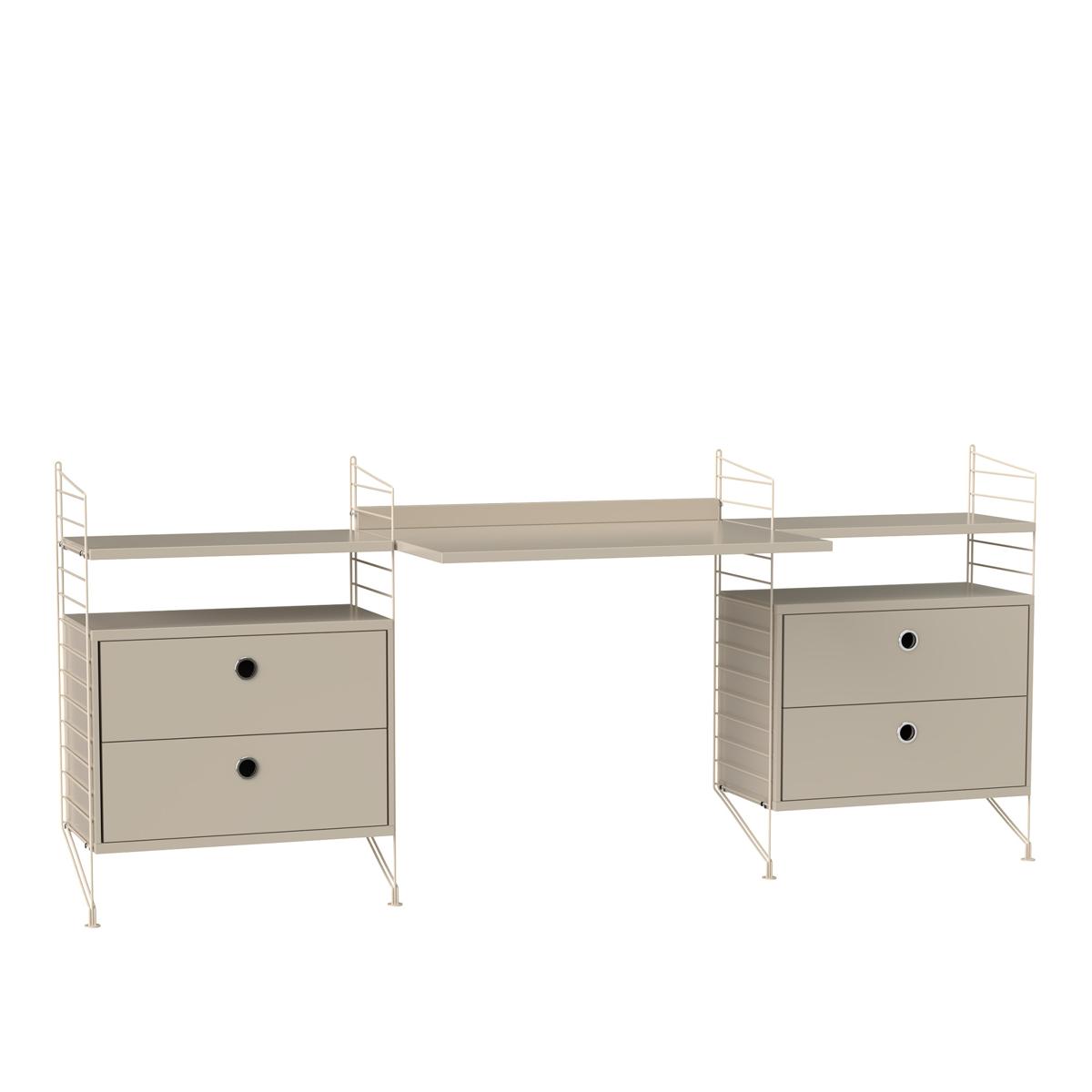 String - Kontor Hyllsystem C Beige / Beige - Beige