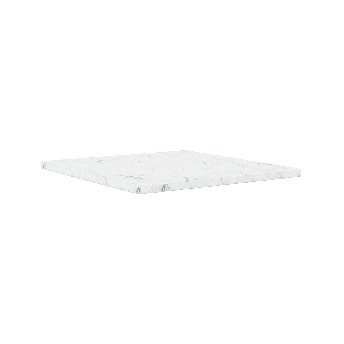 Montana - Panton Wire Single toppskiva marble, djup 34,8 cm - White marble - Hyllsystem - Verner Panton - Vit - Sten