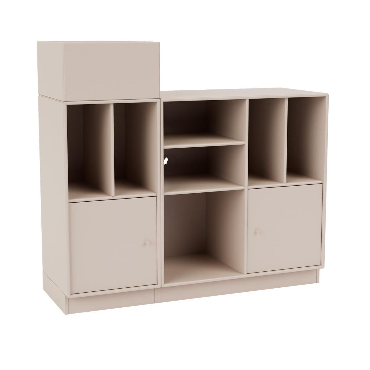 Montana - SPIN III Vinyl Storage, 07-Plinth 7 cm, 168 Clay - Skåp och vitrinskåp - Peter J. Lassen - Beige