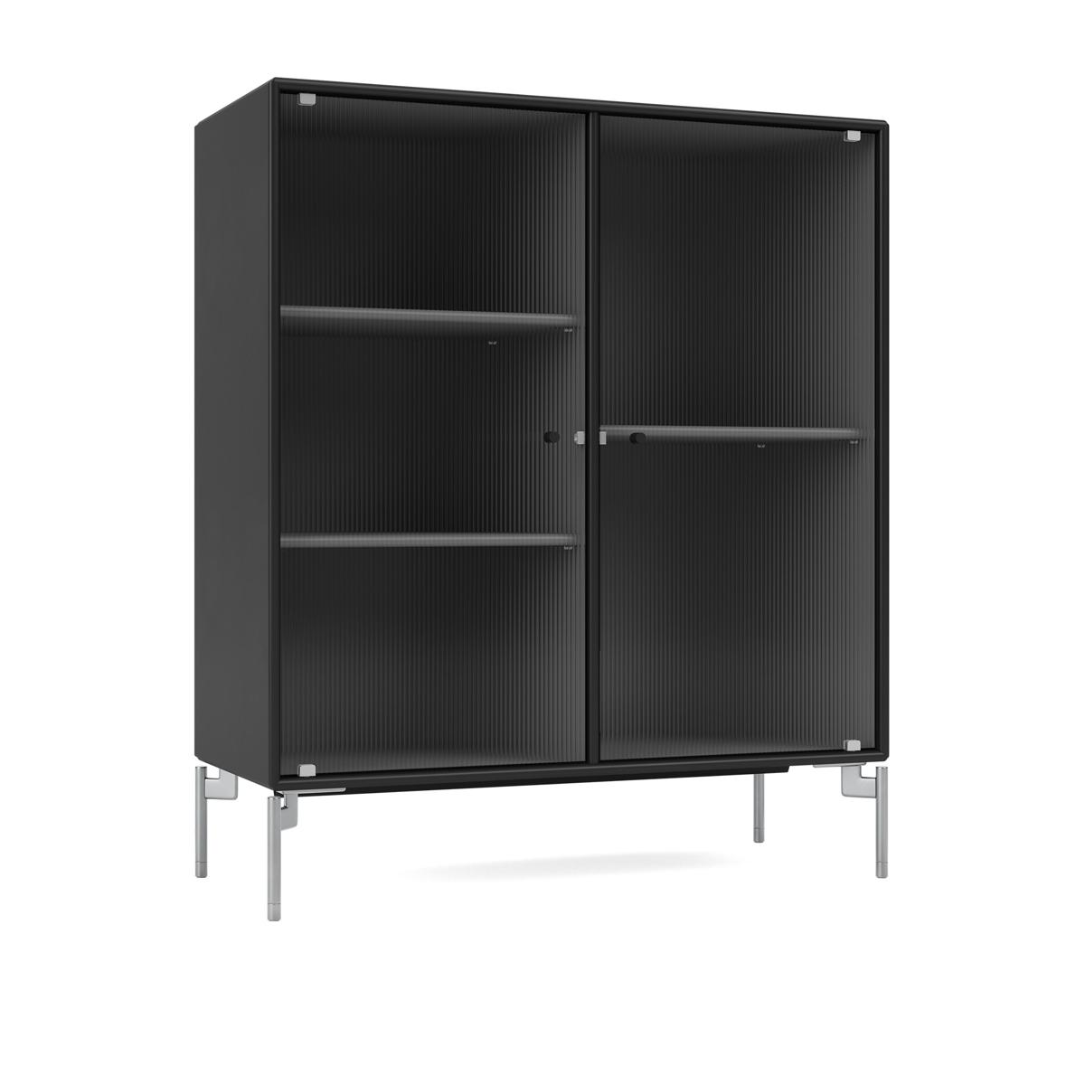 Montana - Ripple Ii – Vitrine Cabinet 05-Black Matt Chrome - Skåp och vitrinskåp - Peter J. Lassen - Svart - Trä