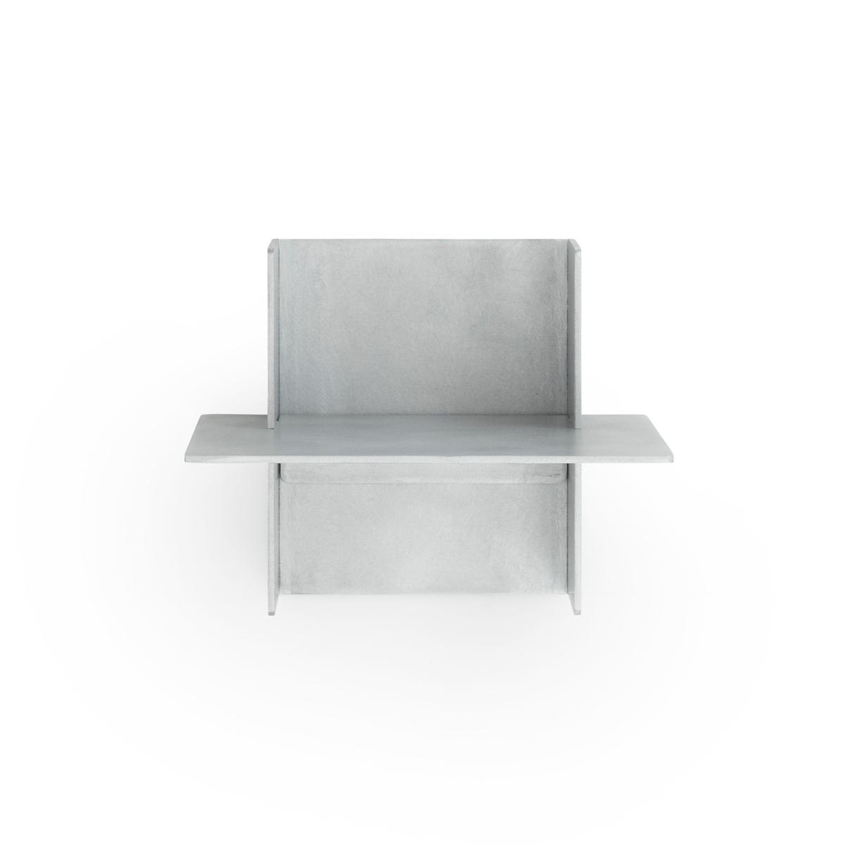 Normann Copenhagen - Alu Shelf 25 cm Aluminum - Vägghyllor - Simon Legald - Silver - Metall