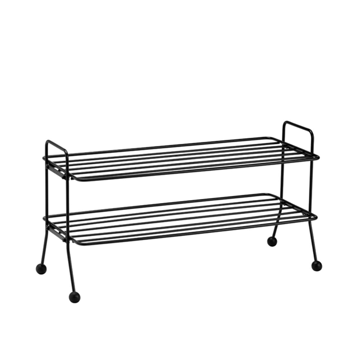 Maze Interior - Bill Shoe Shelf - Black - Hatthyllor och skohyllor - Louise Hederström - Svart - Metall/Trä