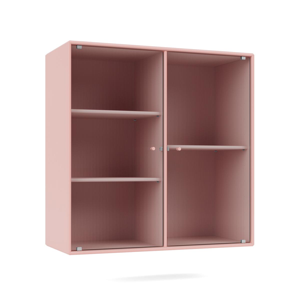 Montana - Ripple Ii – Vitrine Cabinet 167-Ruby 04 Suspension Rails - Skåp och vitrinskåp - Peter J. Lassen - Rosa - Trä