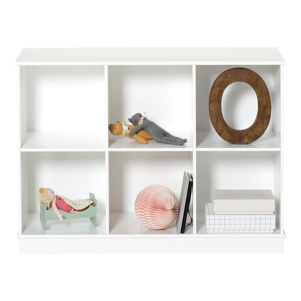 Oliver Furniture - Wood Förvaringshylla Horisontell 3x2 m. Sockel - Hyllor - Søren Rørbæk - Vit
