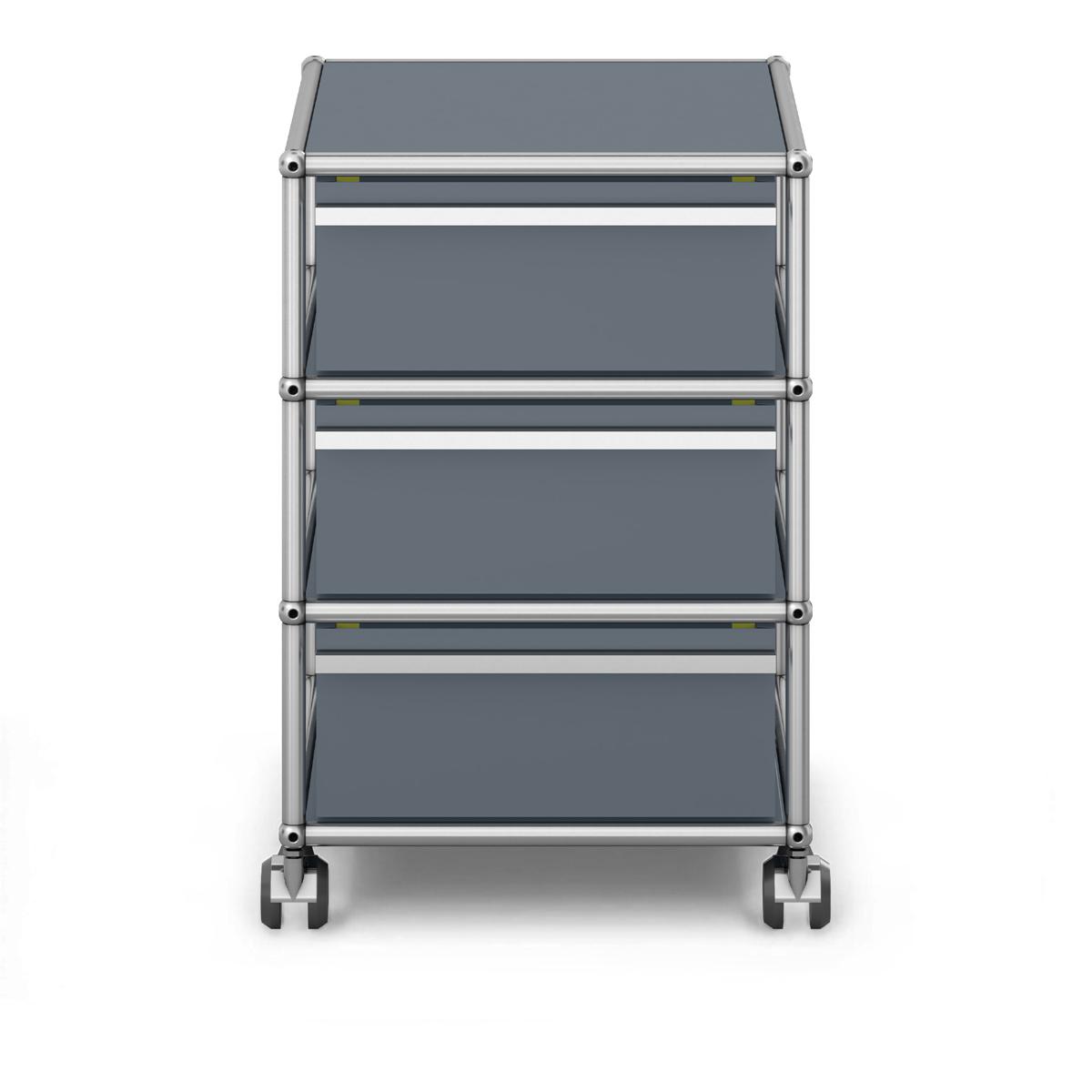 USM - USM Haller Mobile Pedestal M26 USM Mid Gray - Hurtsar - Fritz Haller & Paul Schärer - Grå