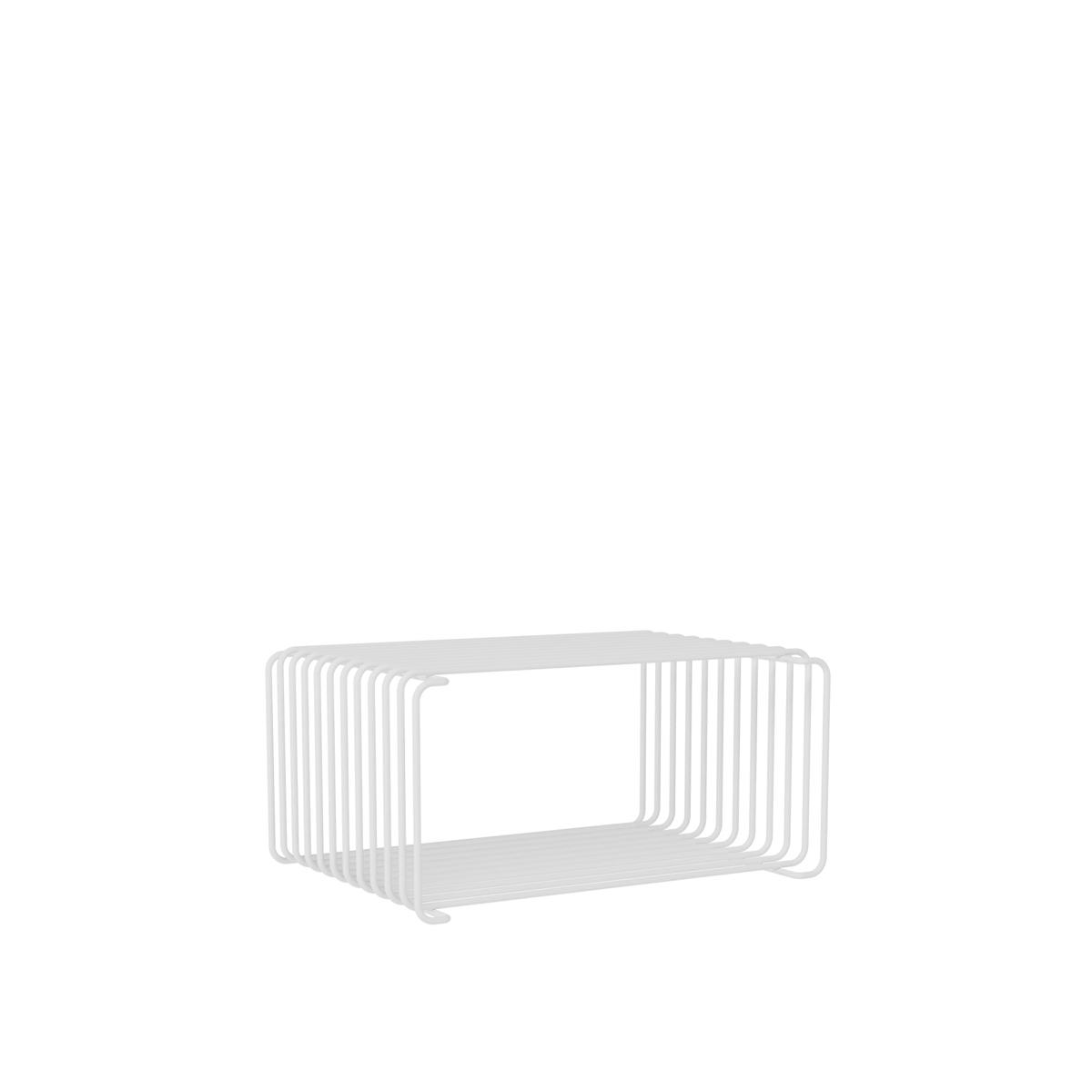 Montana - Panton Wire Half Height hylla, djup 25,7 cm - Snow - Hyllor & Hyllsystem - Verner Panton - Vit - Metall