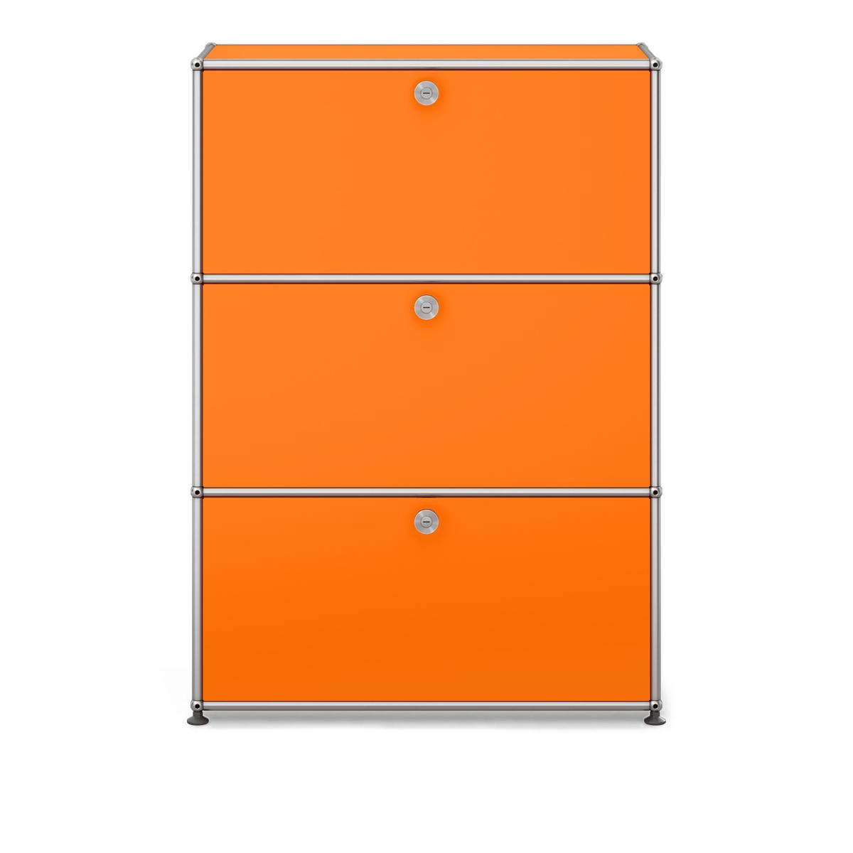 USM - USM Haller Shelf G1 Pure Orange - Skåp och vitrinskåp - Fritz Haller & Paul Schärer - Orange