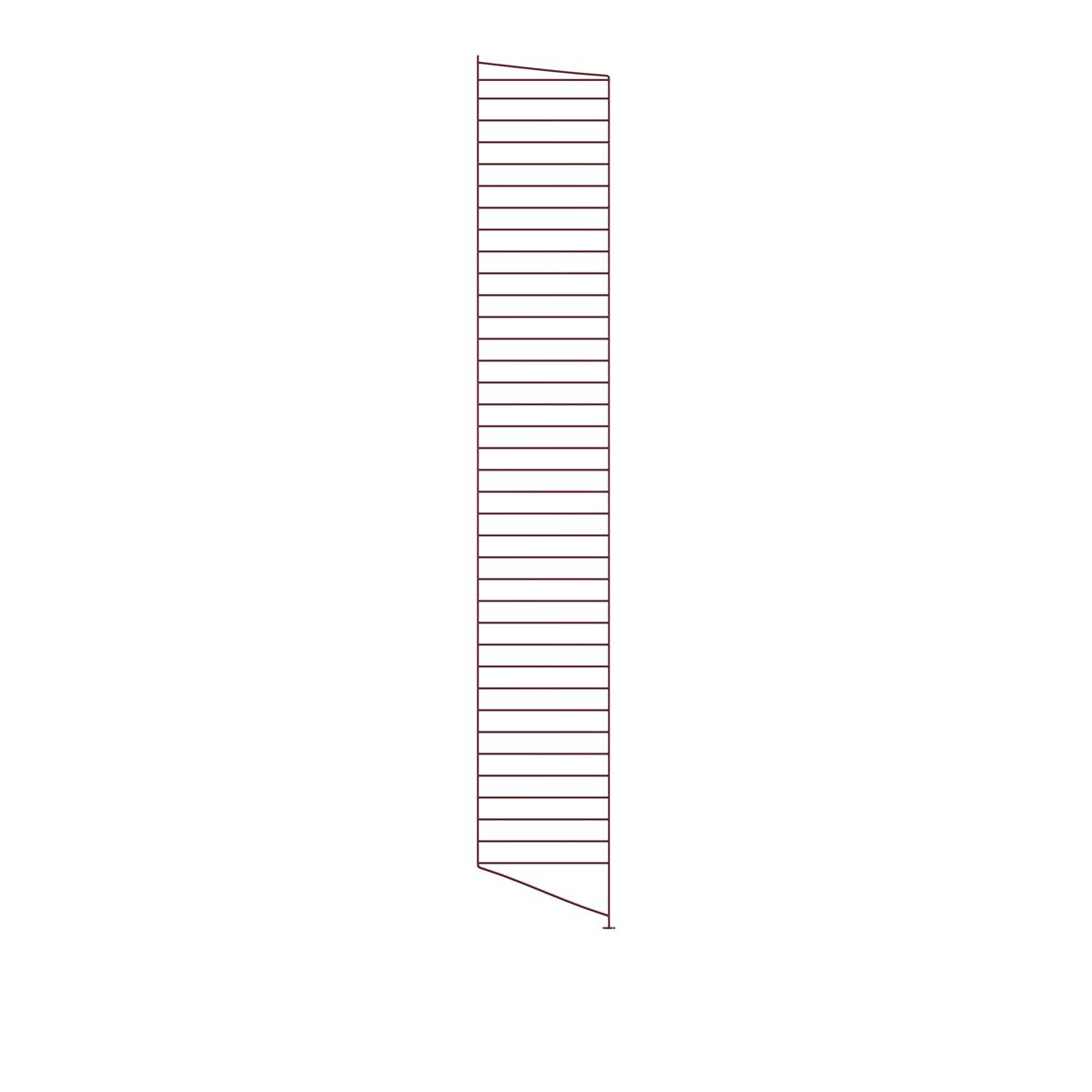 String - Golvgavel 200 x 30 cm 1-pack mörkröd - Hyllor & Hyllsystem - Röd - Metall
