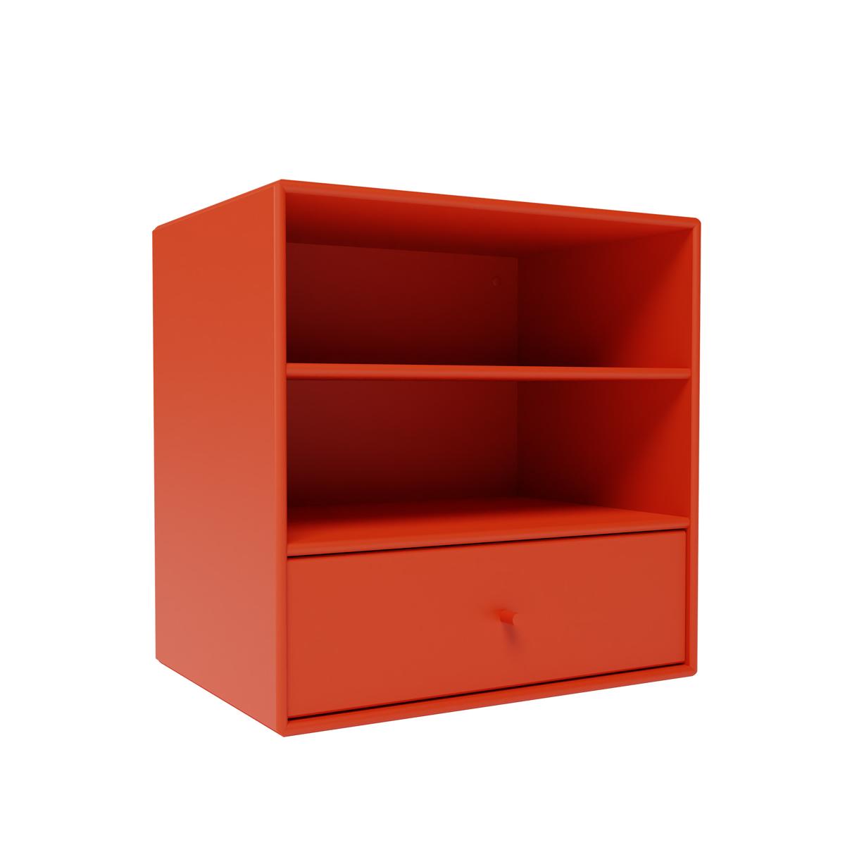 Montana - Montana Mini 1005 - Module With One Drawer - Rosehip - Hyllor & Hyllsystem - Peter J. Lassen - Röd