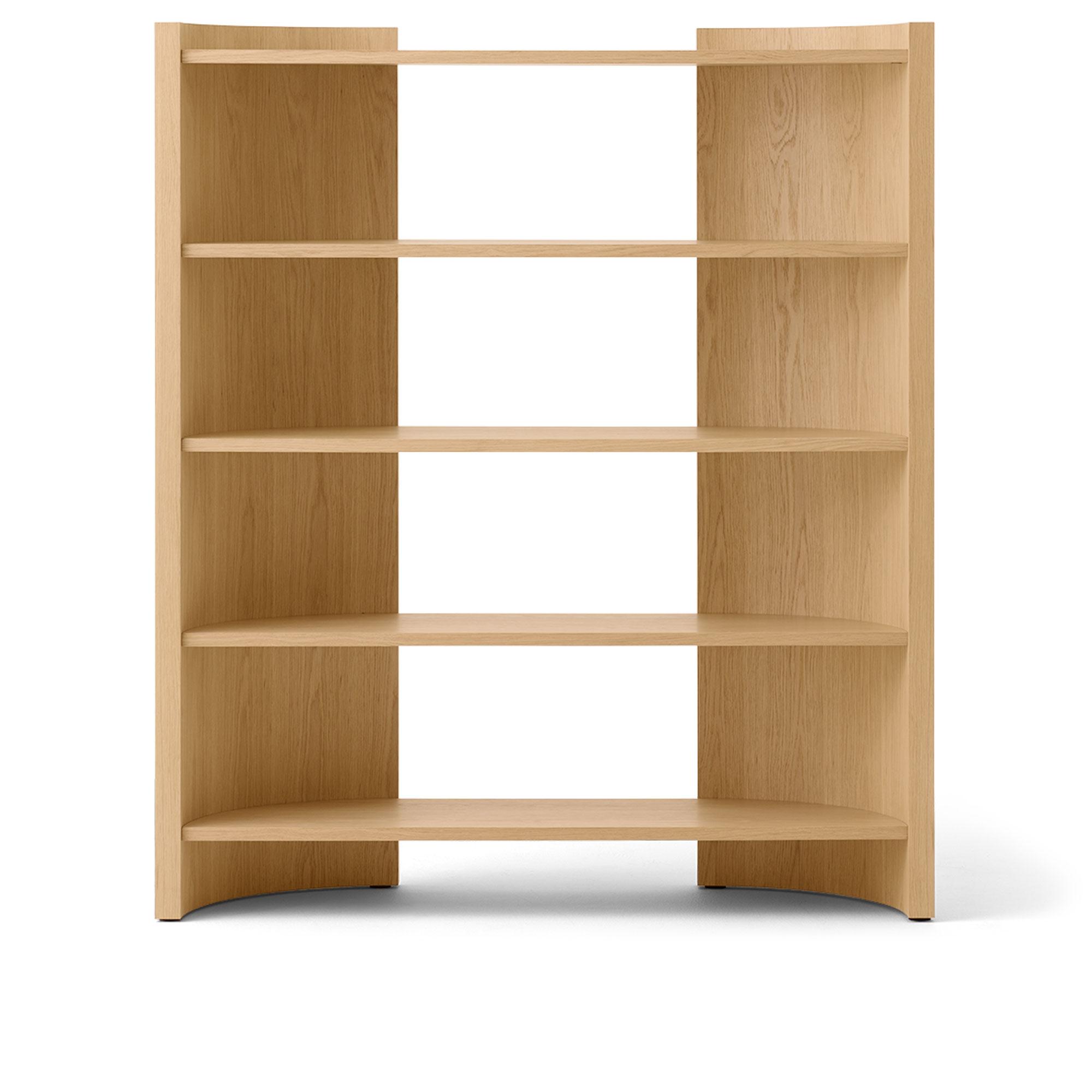 Audo Copenhagen - Crescent Shelving hylla hög - Hyllor - Colin King Studio LLC - Beige - Trä