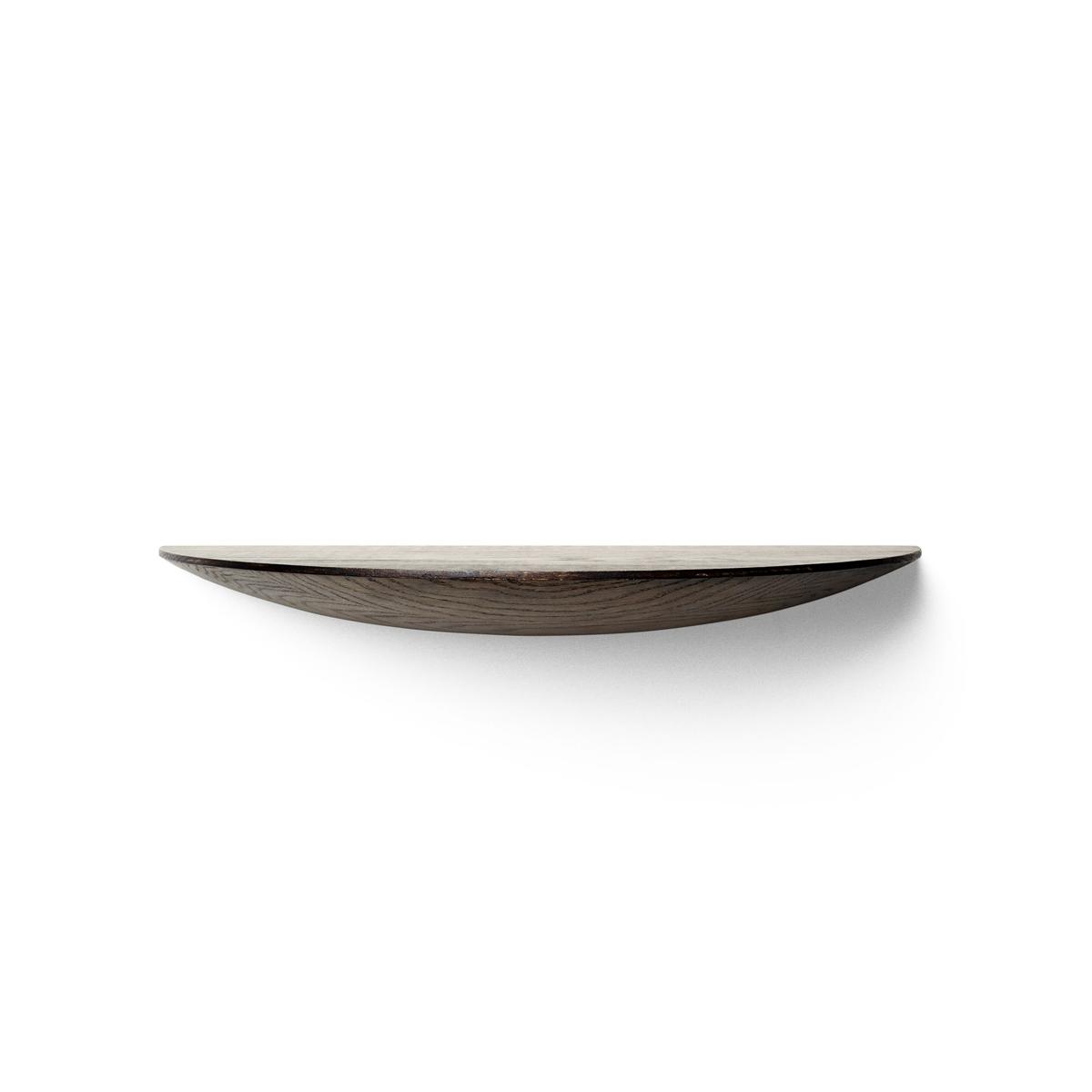 Audo Copenhagen - Gridy Fungi Shelf Dark Oak, Large - Vägghyllor - Gridy - Träfärgad - Trä