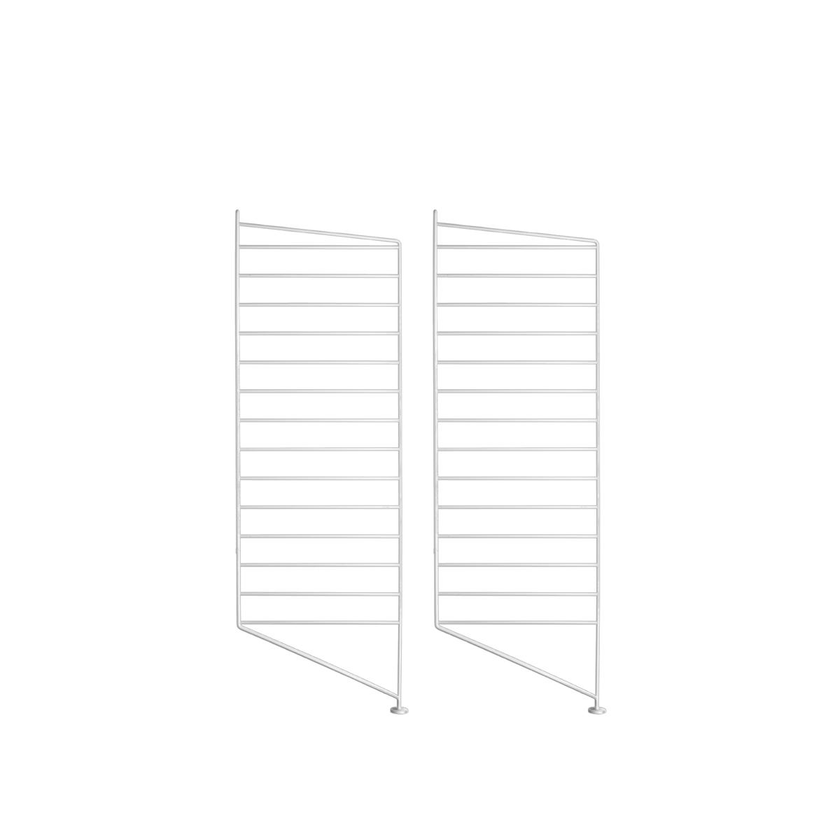 String - Golvgavel 85 x 30 cm 2-pack vit - Hyllsystem