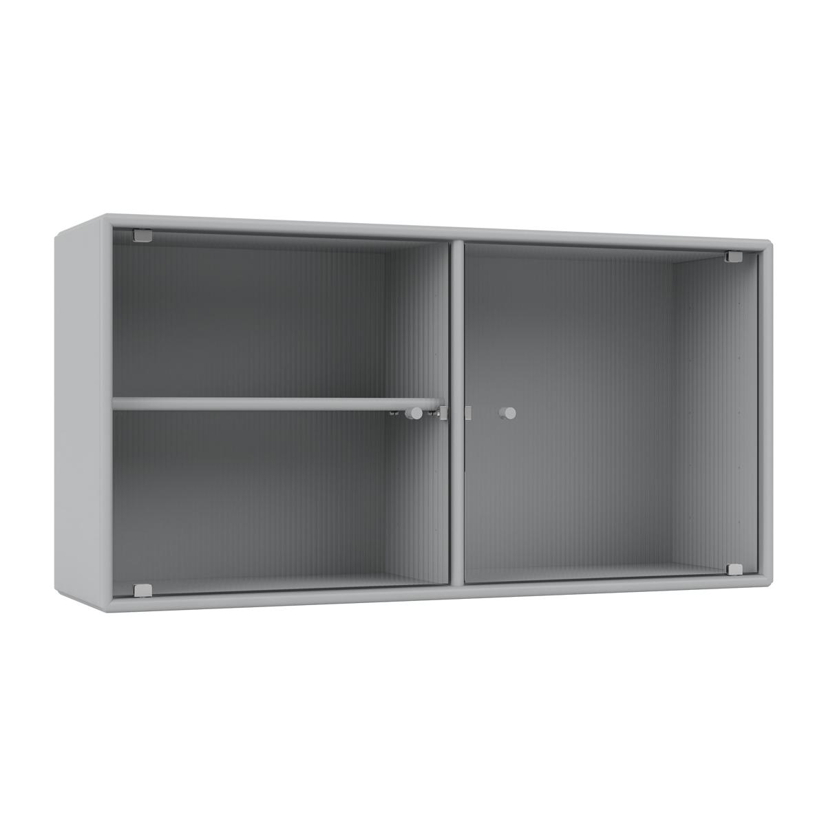 Montana - Ripple I Vitrine Cabinet 02-Fjord 04 Suspension Rails - Skåp och vitrinskåp - Peter J. Lassen - Blå - Glas/Trä