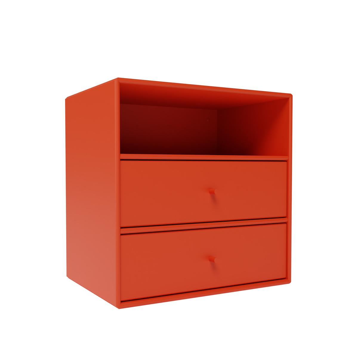 Montana - Montana Mini 1006 - Module With Two Drawers - Rosehip - Hyllor & Hyllsystem - Peter J. Lassen - Röd