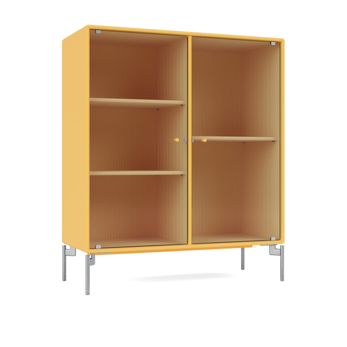 Montana - Ripple Ii – Vitrine Cabinet 166-Acacia Matt Chrome - Skåp och vitrinskåp - Peter J. Lassen - Gul - Trä