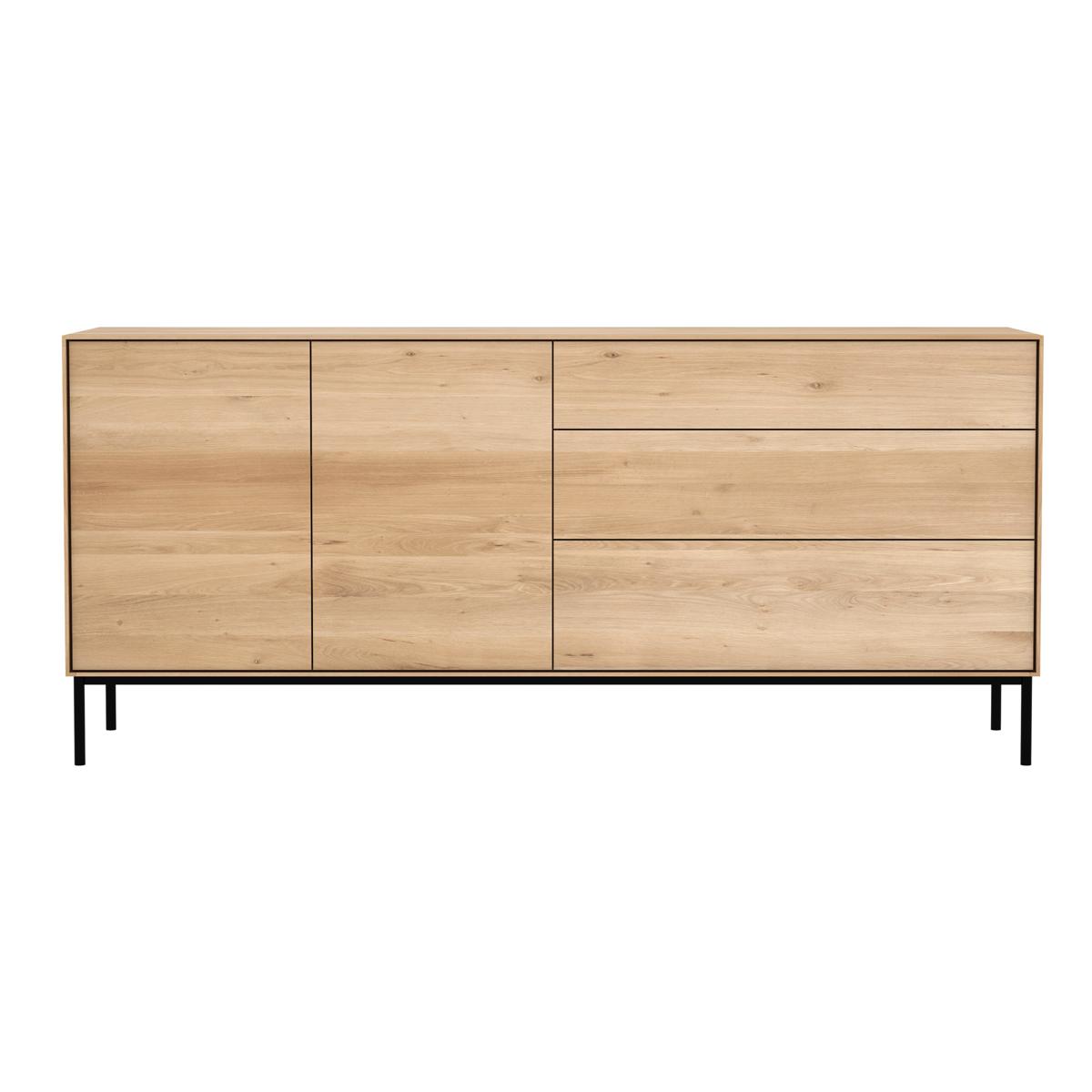 Ethnicraft - Whitebird 2 dörrar/3 lådor - Skänkar och sideboards - Alain Van Havre - Träfärgad - Trä