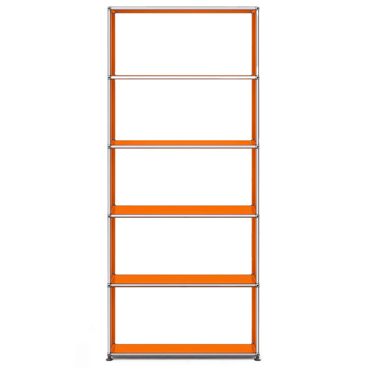 USM - USM Haller 108 Shelving Pure Orange - Hyllor & Hyllsystem - Fritz Haller & Paul Schärer - Orange - Metall