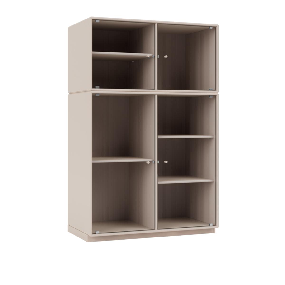 Montana - Ripple Iii – Vitrine Cabinet 168-Clay 06 Plinth 3 cm - Skåp och vitrinskåp - Peter J. Lassen - Beige - Trä