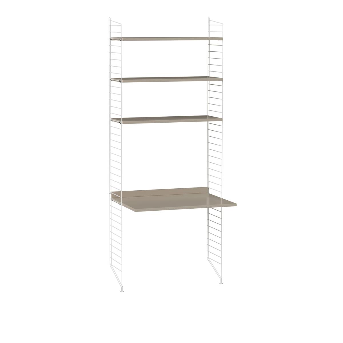 String - Kontor hyllsystem A beige/vit - Hyllor och hyllsystem - Nils Strinning - Beige