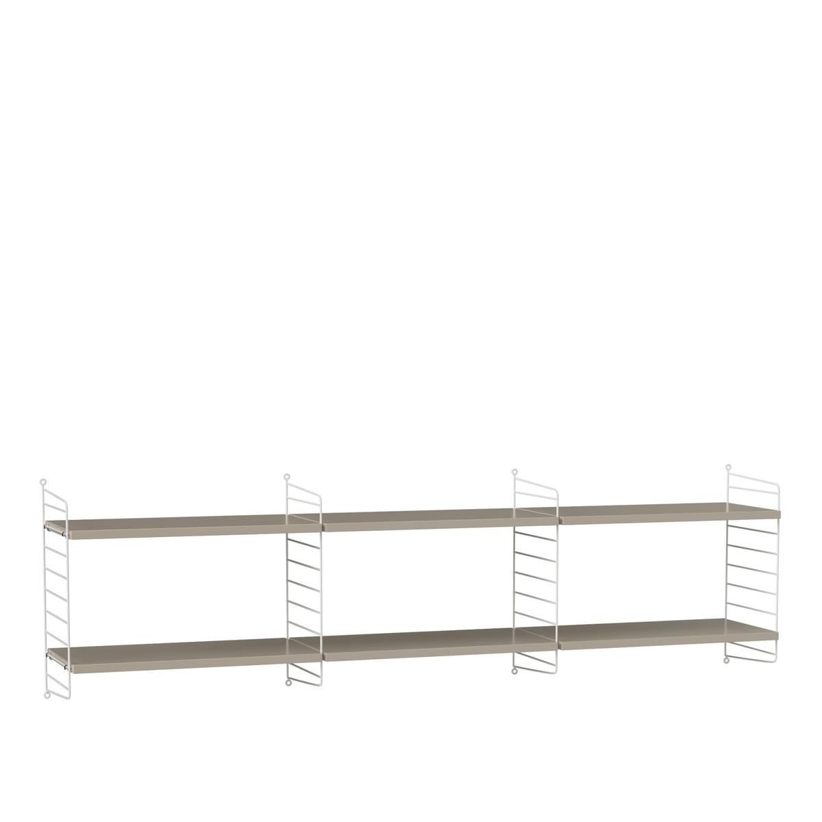 String - Vardagsrum Hyllsystem O Beige / Vit - Beige