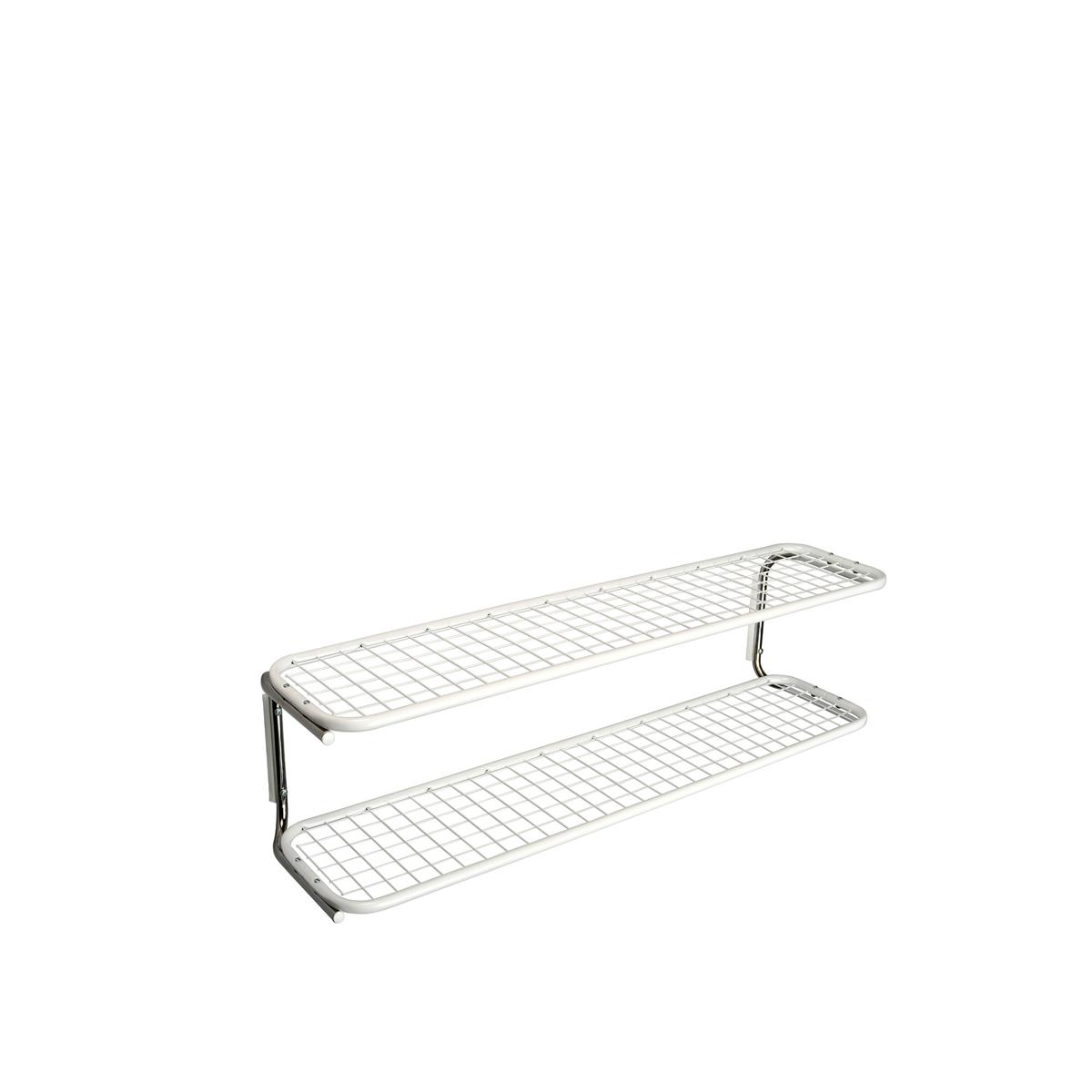 Essem Design - Classic 650S Skohylla Vit/Krom, 60 cm - Hatthyllor och skohyllor - Gunnar Bolin - Svart - Metall/Plast